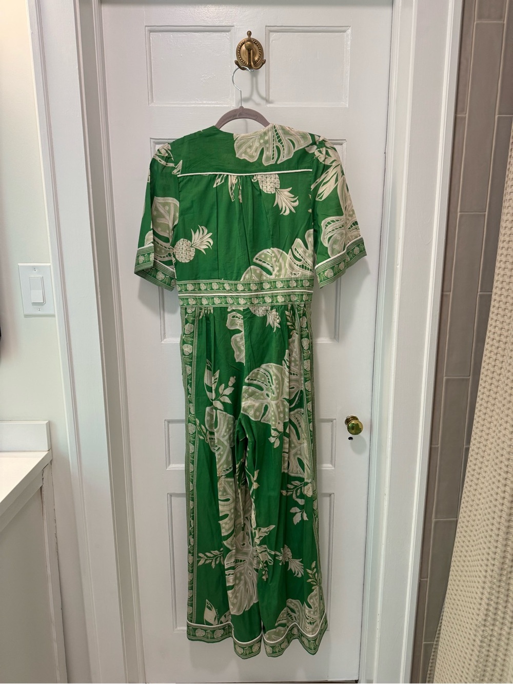Farm Rio Monstera Wide-Leg Jumpsuit | NWT |S - Picture 7 of 7